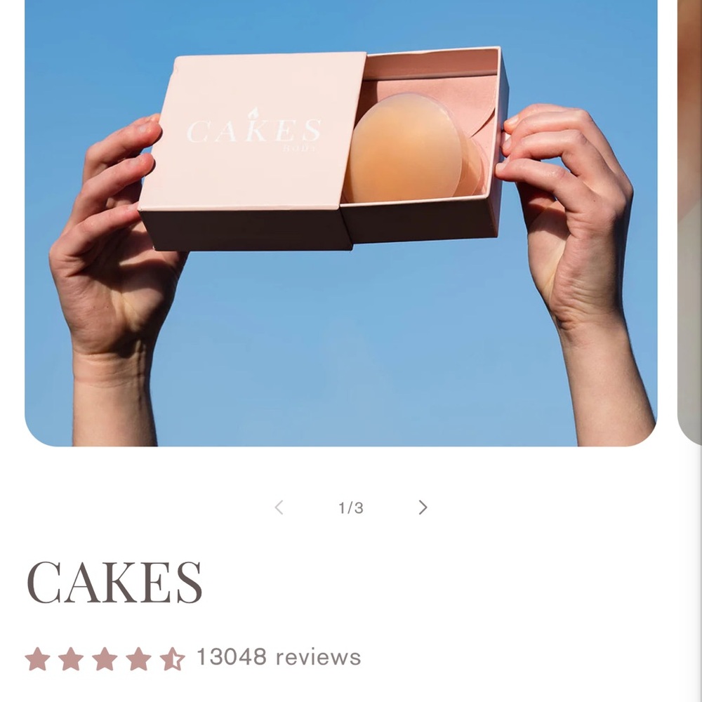 Cakes are useable Nipple Covers